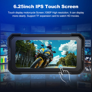 ระบบนำทาง GPS สำหรับมอเตอร์ไซค์ขนาด 6.25 นิ้ว กล้องติดรถยนต์อัจฉริยะไร้สายแบบยูนิเวอร์แซล รองรับ Carplay ควบคุมด้วยเสียง หน้าจอสัมผัส ZC15 - Product Image 2
