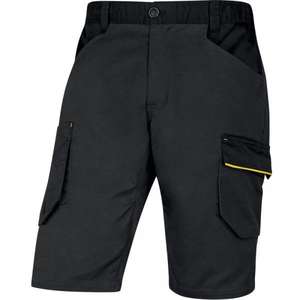 DELTA PLUS - M2BE3GJXX-M Polyester/cotton <b>grey</b>-yellow mach2 working bermuda - EAN MW129846 <b>WORK</b> <b>TROUSERS</b> <b>WORK</b> SHORTS - Product Image 1