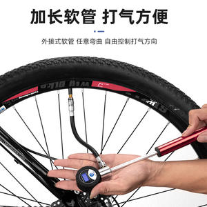 Sxbdqt Jauge de pression numérique en alliage d'aluminium pour voiture et vélo, portable, compatible avec les valves P et S - Product Image 3