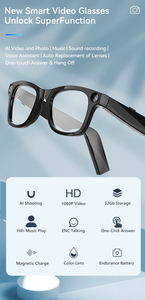 Lunettes Intelligentes IA Personnalisables en Usine, 32 Go, Photochromiques, Capture Vidéo 1080P, Lecteur <span class=keywords><strong>de</strong></span> Musique, Application IA - Product Image 2