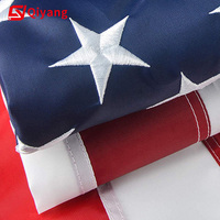 Meilleur Prix Nylon 3 * 5ft Drapeaux de Tous les Pays Américain Étanche Pays Broderie Drapeau USA Drapeaux