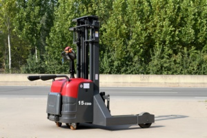 Chariot élévateur à palettes électrique tout-terrain 1,5t 1500kg 3m pour entrepôt extérieur, terrain accidenté, batterie lithium 48V, certifié CE - Product Image 4