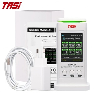 เครื่องตรวจจับคุณภาพอากาศ Tasi TA7112A 8 1 PM2.5 10 HCHO TVOC เครื่องวัดอุณหภูมิ CO2 C6H6เครื่องทดสอบในบ้านรับประกัน1ปี - Product Image 6