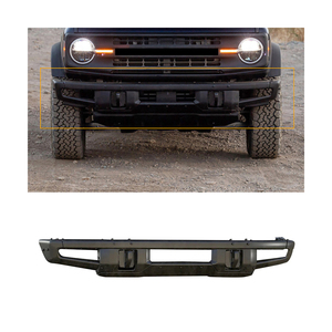 Cabrestante parachoques delantero placa de deslizamiento labio Bull Bar Módulo de acero HD para <span class=keywords><strong>Ford</strong></span> <span class=keywords><strong>Bronco</strong></span> 2021 <span class=keywords><strong>2022</strong></span> 2023 coche <span class=keywords><strong>4x4</strong></span> Accesorios - Product Image 1
