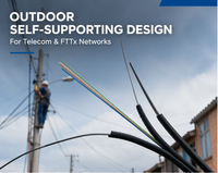 Kabel Drop FTTH Dekam GJYXCH Self Supporting Outdoor 2 Core Single Mode G657A1, Kabel Fiber Optik Figure 8, Harga Pabrik