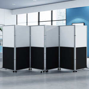 Pantalla de partición móvil moderna, divisor de espacio plegable, pared, restaurante, oficina, divisor de pared, puertas plegables hechas de MDF, uso escolar - Product Image 5