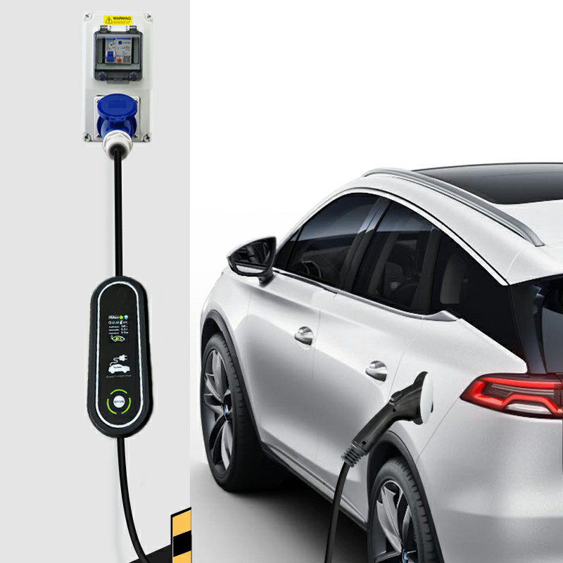 Тип 1/Тип 2 Разъем зарядного устройства Ev для автомобилей с кабелем на заказ длиной 16А 32А для электромобиля