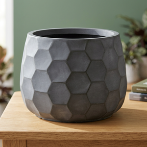 Premium Finish Embossed Metal Floor Vase | Durable Matte Glaze Decorative Planter for Home & Nursery Wholesale Supply - Product Image 2