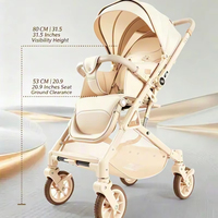 Poussette bébé ultra-légère Kidilo en promotion, pliage à une main, format cabine, poussette de voyage compacte
