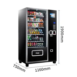 Digital Dulces Vino Donuts Jugos Alimentos Detergente Cafe Snack Peluche Juguetes Black Vending Machine Maquina Expendedora