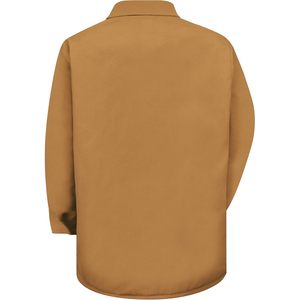 Manteau de travail personnalisé en canard mélangé pour hommes, couleur rouge - Product Image 1