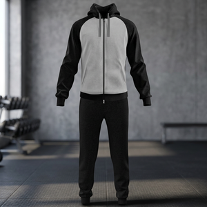 ชุดวอร์มผู้ชายสำหรับฝึกซ้อม ชุดกีฬาประสิทธิภาพสูง ชุดวอร์มซิปเต็มตัวผู้ชาย ชุดกีฬาแบบสั่งทำพิเศษ ชุดวอร์มน้ำหนักเบาสำหรับผู้ชาย - Product Image 3