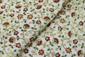 Elegant Poly <b>Raw</b> <b>Silk</b> <b>Fabric</b> Lightweight Breathable Quick-Dry Woven Abstract Flower Design for Home Textile Clothing DIY - Product Image 2