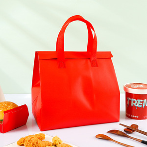 Bolsa de aislamiento para llevar no tejida personalizada, embalaje de catering desechable para fiambreras, bolsas frescas de papel de aluminio - Product Image 4