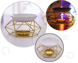 Aroma <strong>Oil</strong> <strong>Burner</strong> Geometric Ceramic Essential <strong>Oil</strong> Candle Holder Wax Melting <strong>Burner</strong> Heater Melter <strong>Fragrance</strong> - Product Image 6