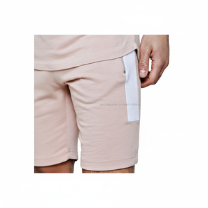 กางเกงขาสั้นผ้าคอตตอนพิมพ์ลายสำหรับทุกเพศทำจากผ้าเฟรนช์เทอร์รี่สำหรับ100% ออกแบบได้ตามที่ต้องการมีกระเป๋าปักลายที่เอวแบบยางยืดมีกระเป๋าสไตล์สปอร์ต - Product Image 1