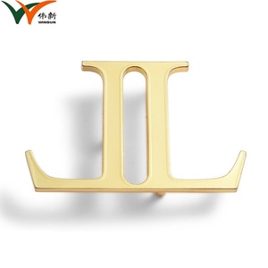 Hebilla de Moda con Precio de Fábrica, Chapada en Oro, con Logotipo Personalizado, Hebilla de Gancho con Doble Letra L - Product Image 2