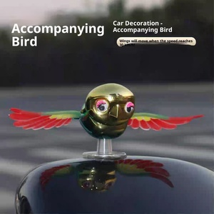 2026 Đồ trang trí cánh chim bay bằng nhựa đông lạnh để trang trí gương chiếu hậu ô tô với đồ chơi chim dành cho lứa tuổi 7-12 tỷ lệ 1/12 - Product Image 4