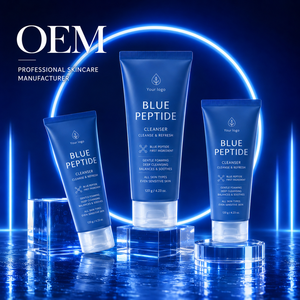 Espuma Limpiadora Facial con Péptidos de Cobre Azul, Lavado Facial Suave de Limpieza Profunda, Fabricante de Productos para el Cuidado de la Piel con Etiqueta Privada OEM Personalizada - Product Image 2