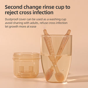 Juego de cepillos de dientes recubiertos de lengua para bebé, limpiador Oral de silicona para recién <span class=keywords><strong>nacido</strong></span>, cepillo de dientes de silicona para niño - Product Image 4