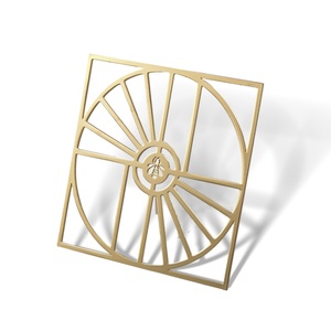 จานรองแก้วโลหะแบบกำหนดเอง ขายดี ลายฉลุทอง เป็นมิตรกับสิ่งแวดล้อม สลักโลโก้ได้ - Product Image 5