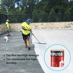 HANCHI PU102 สีดำ สำหรับหลังคาอาคาร ห้องน้ำ ห้องครัว สระว่ายน้ำ ระเบียง คอนกรีต ห้องใต้ดิน สารเคลือบกันน้ำ โพลียูรีเทน - Product Image 4