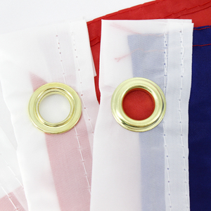 Pronto per la spedizione 100% poliestere 3 x5ft Stock rosso bianco blu benvenuto birra fredda bandiera aperta - Product Image 5