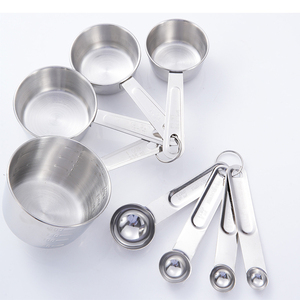 Bajo MOQ Acero inoxidable 4 PCs Azúcar Polvo <span class=keywords><strong>Cucharada</strong></span> Herramientas de medición Todo en <span class=keywords><strong>una</strong></span> taza medidora - Product Image 2