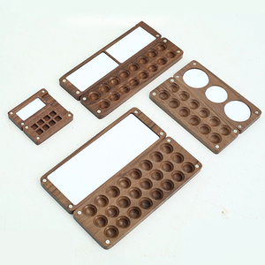 Палитра для художников 2026: 12 отсеков, однотонная, для акрила, масла, акварели, деревянная - Product Image 3