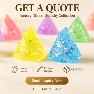 Adorable jouet anti-stress en forme de fromage <span class=keywords><strong>suisse</strong></span>, en TPR, à remontée lente, avec paillettes, pour adolescents et adultes, cadeau de fêtes - Product Image 6