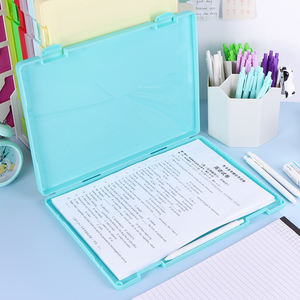 Cartella <span class=keywords><strong>portadocumenti</strong></span> in plastica trasparente durevole moderna <span class=keywords><strong>scrivania</strong></span> direzionale fornitura scatola di carta A4 <span class=keywords><strong>portadocumenti</strong></span> A4 custodia personalizzata - Product Image 2