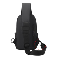 Sac de poitrine pour homme avec logo personnalisé, sac bandoulière imperméable, sac de voyage tendance, livraison rapide en 7 jours pour la vente en gros