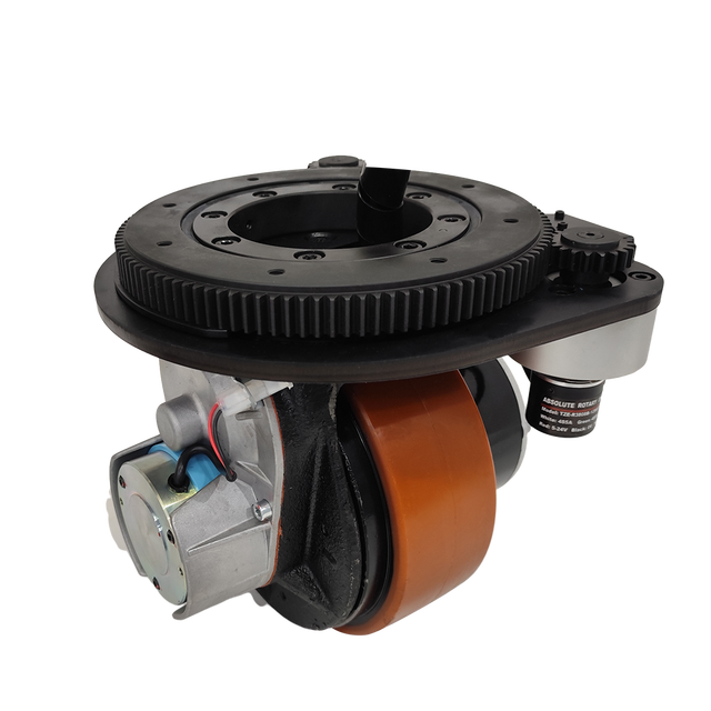 Electric Vehicle Automated Guided Vehicle 900w 48V DC Steering Motor Horizontal Drive Wheel Assembly
