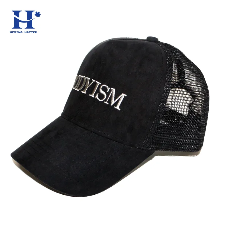 usine travailleur directe mode 100% acrylique tricoté chapeaux ajustés 3d broderie homme poisson casquette filet pour casquette