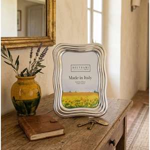 Beltrami Photo <b>Frame</b> <b>4x6</b> Real Silver Plated Made in Italy - Product Image 2