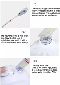 BOWKET Vapeur Faciale Professionnel 3-en-1 Multifonctionnel Réglable pour Salon, Spa et Domicile, avec Oxygène et Option Logo Personnalisé - Product Image 4