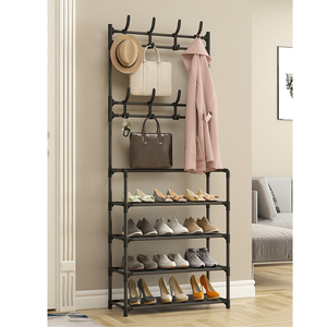 Estante para sombreros <span class=keywords><strong>de</strong></span> 4 capas, soporte para zapatos <span class=keywords><strong>de</strong></span> bebé y adulto, <span class=keywords><strong>de</strong></span> hierro y Metal, ajustable - Product Image 3