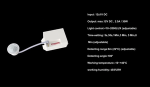 적외선 센서 모션 및 위치 센서가 있는 PDLUX PD-PIR115 미니 12V 피팅 램프 - Product Image 2
