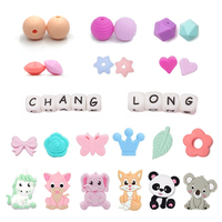 Perles en silicone DIY sans BPA pour bébé, perles de dentition en silicone