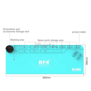 IParts RF4 Almohadilla de Trabajo de Silicona, Herramienta de Soldadura Resistente a Altas Temperaturas, 800X300mm para Reparación de Teléfonos Móviles - Product Image 2