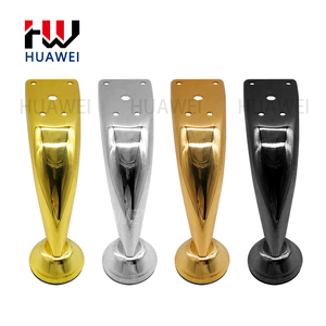 HUAWEI 12cm pieds de table de meubles en métal chromé argent pieds d'armoire forme de taureau accessoires de quincaillerie pièces jambe de canapé - Product Image 3