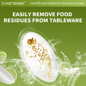 Mousse Limpiador de Platos para Mascotas Zourunan 500ml Fórmula de Camelia para Lavar Platos, Juguetes de Perros y Gatos Fabricación por Contrato Compra a Granel - Product Image 6