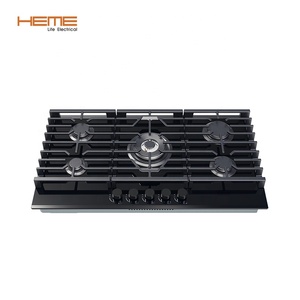 Gas Cooktop Manufacturer Built in Wok Burner Tempered Glass Burner Stove - Product Image 1