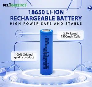 Diseño a prueba de explosiones pequeña resistencia interna batería de iones de litio híbrida ICR18650 3,7 V 1500mAh batería recargable para Ebike