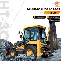 HANTORQ Jcb 3cx, nouvelle pelle rétrocaveuse chargeuse, fabrication chinoise, 2,5 tonnes, 1,6 tonnes, 2 tonnes, moteur YUDONG, 2200 mm, 1850/2000 mm