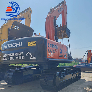 Excavadora usada de 24 toneladas con certificado CE/EPA, excavadora de orugas mediana Hitachi original de 2/2" - Product Image 1