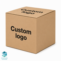 Boîte d'expédition en carton ondulé personnalisée avec logo, boîte en carton kraft brun ondulé avec séparateur pour l'emballage des produits