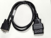OBD2 OBDII 16 pines a DB9 Cable adaptador de diagnóstico hembra a macho Cable DB9 Serial RS232 Conector Cable de extensión, 3,3 pies