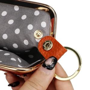 Monedero AndoBag para Mujer, de Cuero Vacuno Genuino, Bolso de Mano Elegante para Dama, Mini Bolsa para Guardar Lápiz Labial con Cierre de Beso 1472 - Product Image 6