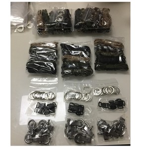 Ensemble de bracelets en paracorde avec manille réglable en acier inoxydable Eda, équipement de survie en plein air, durable, quatre trous, trois trous, DIY - Product Image 2